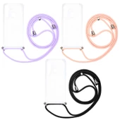 Realme 6İ - Kılıf Şeffaf İp Askılı Koruyucu X-rop Kapak thumbnail 2