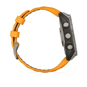 Garmin Fenix 8 – 47mm AMOLED Sapphire Titanyum Turuncu/Grafit Silikon Kayışlı - 3
