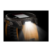 Garmin Fenix 8 – 47mm AMOLED Sapphire Titanyum Turuncu/Grafit Silikon Kayışlı - 5