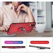 Samsung Galaxy A50 - Kılıf Yüzüklü Zırh Tank Vega Kapak - 7