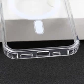 Apple iPhone 11 Pro Max - Kılıf Wireless Şarj Özellikli Şeffaf Sert Koruyucu Tacsafe Kapak thumbnail 7