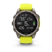 Garmin Fenix 8 - 47 mm Solar Sapphire Titanyum Amp Sarı/Grafit Silikon Kayışlı - 3