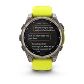 Garmin Fenix 8 - 47 mm Solar Sapphire Titanyum Amp Sarı/Grafit Silikon Kayışlı - 7