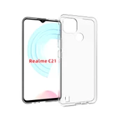 Realme C21 - Kılıf Şeffaf Soft Slim Fitt Süper Silikon Kapak - 1
