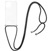 Apple iPhone 13 Pro Max - Kılıf Şeffaf İp Askılı Koruyucu X-rop Kapak thumbnail 4