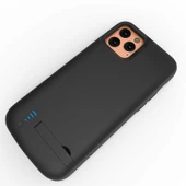 Apple iPhone 13 Pro Max - Şarjlı Kılıf Standlı Led Göstergeli Powerbank Kılıf - 7