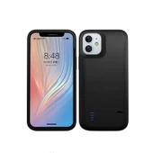 Apple iPhone 12 - Şarjlı Kılıf Standlı Led Göstergeli Powerbank Kılıf thumbnail 2