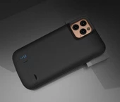Apple iPhone 13 Pro Max - Şarjlı Kılıf Standlı Led Göstergeli Powerbank Kılıf - 6