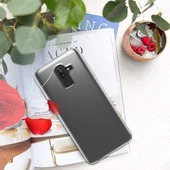 Samsung Galaxy J8 - Kılıf Şeffaf Soft Slim Fitt Süper Silikon Kapak thumbnail 4