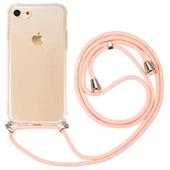 Apple iPhone SE 2022 - Kılıf Şeffaf İp Askılı Koruyucu X-rop Kapak - 1