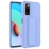 Xiaomi Redmi Note 11 Global - Kılıf Mat Koruyucu El Tutacaklı Stand Olabilen Qstand Kapak thumbnail 1