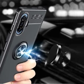 Xiaomi Redmi K40 Gaming - Kılıf Yüzüklü Karbon Ravel Silikon Kapak thumbnail 7