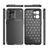 Oppo Reno 7 4G - Kılıf Auto Focus Karbon Negro Silikon Kapak - 4