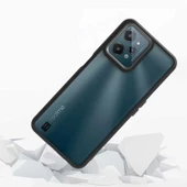 Realme C31 - Kılıf Arkası Şeffaf Kamera Çevresi Parlak Zıt Renkli Flora Kapak thumbnail 3