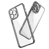 Apple iPhone 12 Pro - Kılıf Kamera Korumalı Taşlı Mina Kapak thumbnail 2