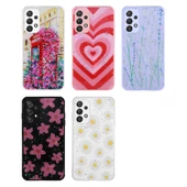 Samsung Galaxy A23 - Kılıf Simli Desenli Kamera Korumalı Parlak Popy Kapak thumbnail 2