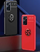 Oppo A36 - Kılıf Yüzüklü Karbon Ravel Silikon Kapak - 7