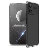 Xiaomi Poco X4 Pro 5G - Kılıf Parmak izi Yapmayan 3 Parça Ays Kapak thumbnail 1