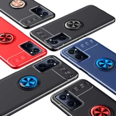 Oppo A36 - Kılıf Yüzüklü Karbon Ravel Silikon Kapak - 2