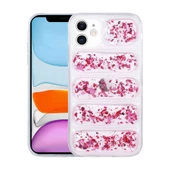 Apple iPhone 11 - Kılıf Kamera Korumalı Simli Airbag'li Dalga Kapak - 1