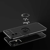 Samsung Galaxy A23 - Kılıf Yüzüklü Karbon Ravel Silikon Kapak thumbnail 4