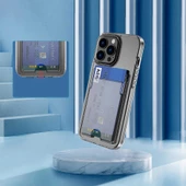 Apple iPhone 13 Pro - Kılıf Kartvizit Bölmeli Şeffaf Sert Ensa Kapak thumbnail 8