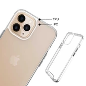 Apple iPhone 14 Pro Max - Kılıf Şeffaf Sert Koruyucu Gard Silikon - 5