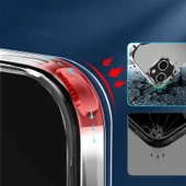 Apple iPhone 14 - Kılıf Standlı Şeffaf Silikon L-Stand Kapak thumbnail 6