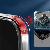 Apple iPhone 13 Pro - Kılıf Standlı Şeffaf Silikon L-Stand Kapak thumbnail 4