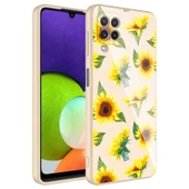 Samsung Galaxy M12 - Kılıf Kamera Korumalı Desenli Sert Silikon Epoksi Kapak - 1