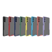 Samsung Galaxy A04S - Kılıf Kenarı Renkli Arkası Şeffaf Parfe Kapak thumbnail 2