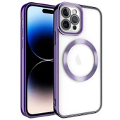 Apple iPhone 14 Pro - Kılıf Magsafe Wireless Şarj Özellikli Setro Silikon thumbnail 1