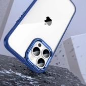 Apple iPhone 14 Pro - Kılıf Arkası Şeffaf Kamera Çevresi Parlak Zıt Renkli Flora Kapak - 4