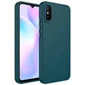 Xiaomi Redmi 9A - Kılıf Metal Çerçeve ve Buton Tasarımlı Silikon Luna Kapak - 1