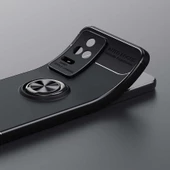 Xiaomi Poco F4 - Kılıf Yüzüklü Karbon Ravel Silikon Kapak thumbnail 8