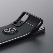 Xiaomi Mi 12T Pro - Kılıf Yüzüklü Karbon Ravel Silikon Kapak thumbnail 2