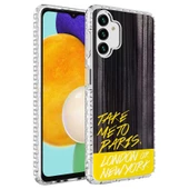 Samsung Galaxy A13 4G - Kılıf Airbag Kenarlı Renkli Desenli Silikon Elegans Kapak thumbnail 1