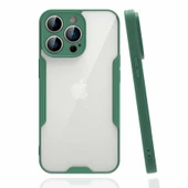 Apple iPhone 14 Pro - Kılıf Kenarı Renkli Arkası Şeffaf Parfe Kapak thumbnail 1