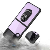 Samsung Galaxy Z Flip 4 - Kılıf Yüzüklü Arkası Şeffaf Koruyucu Mola Kapak - 4