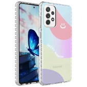 Samsung Galaxy A53 5G - Kılıf Airbag Kenarlı Renkli Desenli Silikon Elegans Kapak thumbnail 1