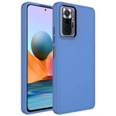 Xiaomi Redmi Note 10 Pro - Kılıf Metal Çerçeve ve Buton Tasarımlı Silikon Luna Kapak thumbnail 1