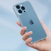 Apple iPhone 13 Pro - Kılıf Şeffaf Sert PC Vayt Kapak - 7