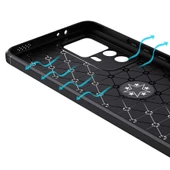 Xiaomi Mi 12T Pro - Kılıf Yüzüklü Karbon Ravel Silikon Kapak thumbnail 4