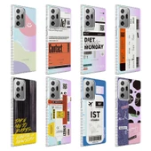 Samsung Galaxy Note 20 Ultra - Kılıf Airbag Kenarlı Renkli Desenli Silikon Elegans Kapak thumbnail 2