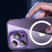 Apple iPhone 14 Pro Max - Kılıf Magsafe Şarj Özellikli Sert PC Fuya Kapak thumbnail 6