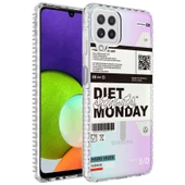 Samsung Galaxy M32 - Kılıf Airbag Kenarlı Renkli Desenli Silikon Elegans Kapak thumbnail 1