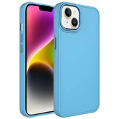 Apple iPhone 13 - Kılıf Metal Çerçeve ve Buton Tasarımlı Silikon Luna Kapak - 1