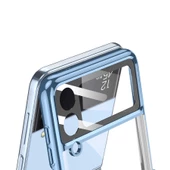 Samsung Galaxy Z Flip 4 - Kılıf Kıpta Yüzüklü Lens Korumalı Kapak - 7