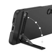 Samsung Galaxy S23 - Kılıf Kamera Korumalı Dikey Standlı Ays Kapak - 2