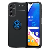 Samsung Galaxy A14 - Kılıf Yüzüklü Karbon Ravel Silikon Kapak thumbnail 1